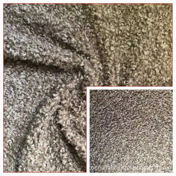 100% polyesterull fleece stickat tyg (lammrulle)